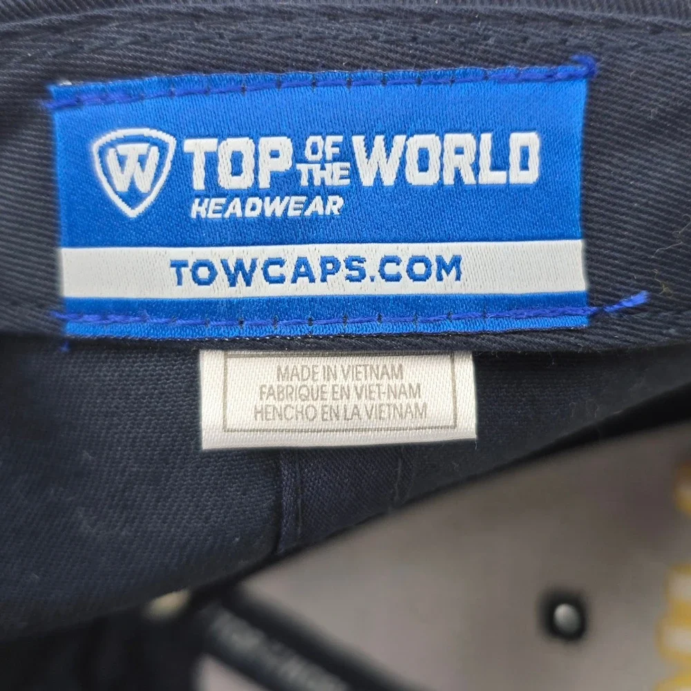 Michigan Wolverines Hat OSFA Navy Blue Cotton Snapback Cap NCAA Top of the World